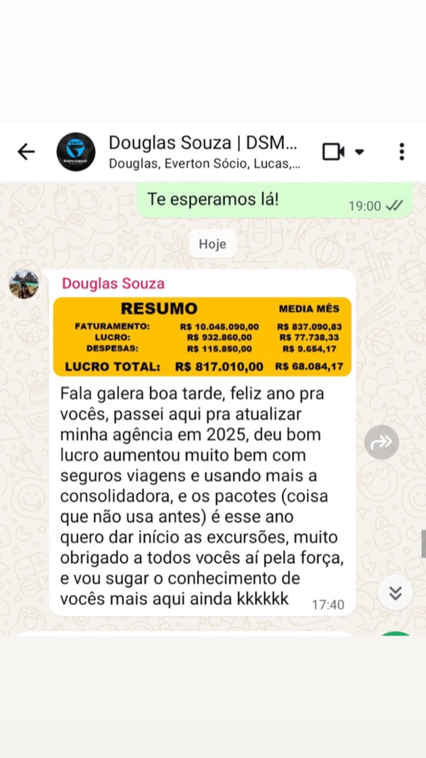 Depoimento de Douglas Souza: agência com R$ 10 milhões de faturamento e R$ 817 mil de lucro